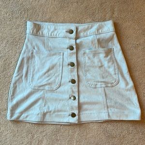 Light Blue Mini Skirt